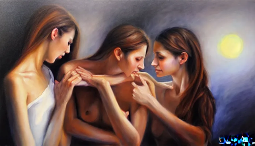 Image similar to the two complementary forces that make up all aspects and phenomena of life, by Emilia Wilk