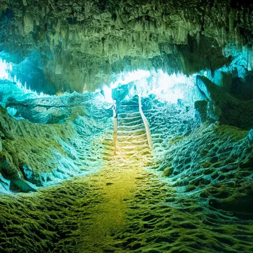 Image similar to Exploring the Deep Chrystal Garden Cave, National Geographic Photo Contest Winner