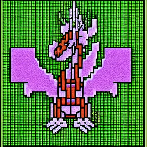 Image similar to pixelart dragon sprite