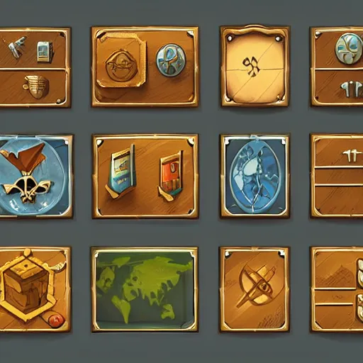 Prompt: iconset for civilization i, sid meier, units, galleon, pixels, icons, game icons, high quality, pirates, asset store, strategy game