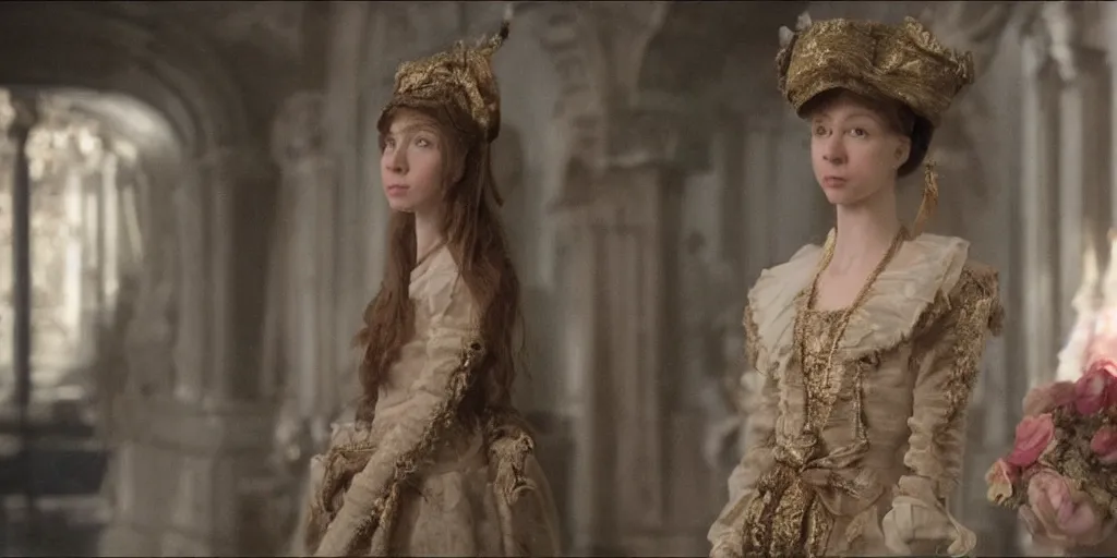 Image similar to a rabbit in the movie russian ark, screenshot