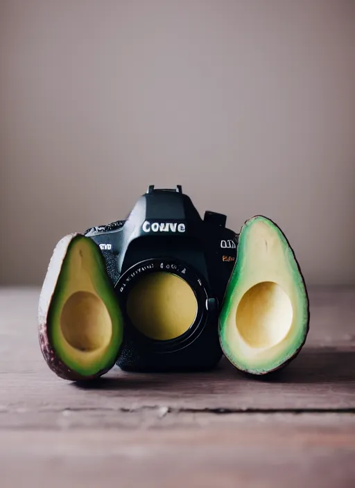 Image similar to dslr photo portrait still of an avocado as!!!! muppet!!!!! 8 5 mm f 1. 8