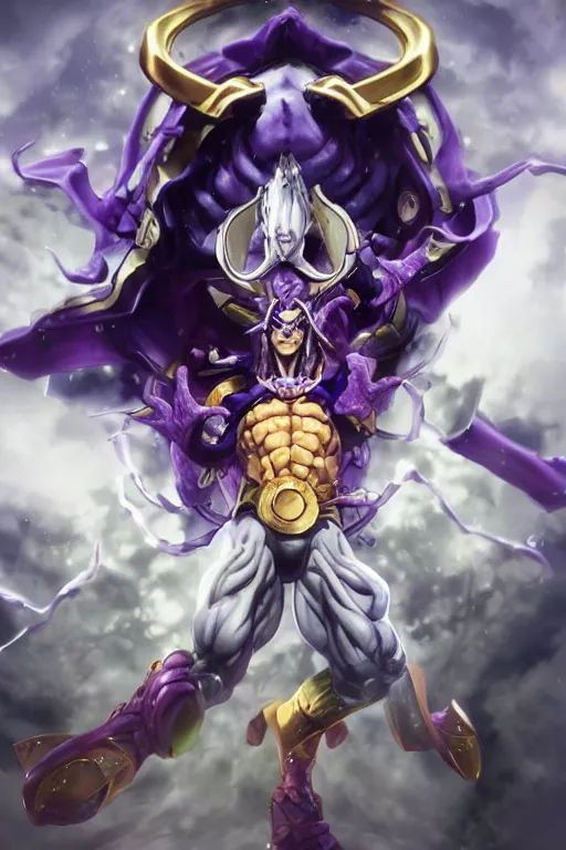 Image similar to the stand Star platinum from jojo's bizarre adventure, made by Stanley Artgerm Lau, WLOP, Rossdraws, ArtStation, CGSociety, concept art, cgsociety, octane render, trending on artstation, artstationHD, artstationHQ, unreal engine, 4k, 8k,