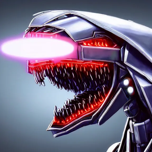 Prompt: close up mawshot of a perfect elegant beautiful stunning anthropomorphic hot female robot mecha dragon, with sleek silver metal armor, glowing OLED visor, looking the camera, facing camera, open dragon maw being highly detailed and living, pov camera looking into the maw, food pov, micro pov, prey pov, vore, digital art, pov furry art, anthro art, furry, warframe art, high quality, 8k 3D realistic, dragon mawshot art, maw art, macro art, micro art, dragon art, Furaffinity, Deviantart, Eka's Portal, G6