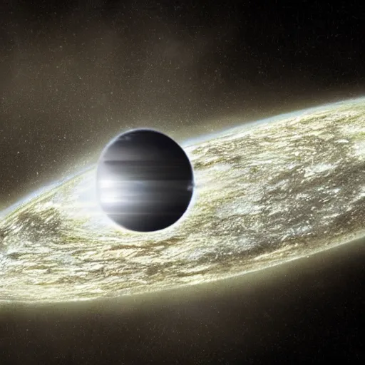 Image similar to a black hole dematerializing planet earth