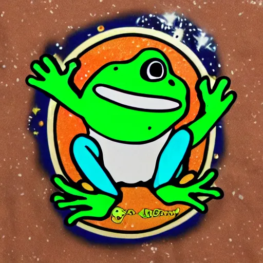 Image similar to 🌌🐸