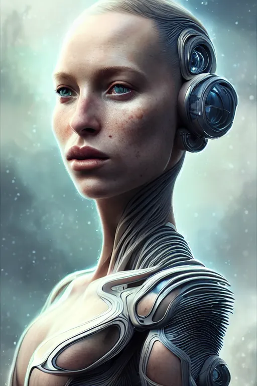 Prompt: epic professional digital art of stunningly gorgeous female starship cyborg, by leesha hannigan, iris van herpen, artstation, cgsociety, wlop, epic, much wow, much detail, gorgeous, detailed, masterpiece