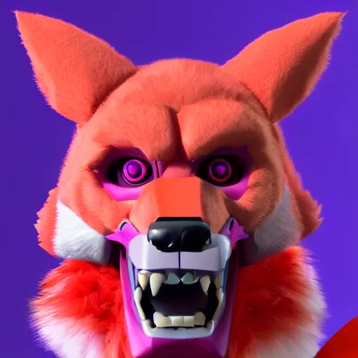 Image similar to funtime foxy, hyper realistic, sharp focus, trending on artstation, 8 k