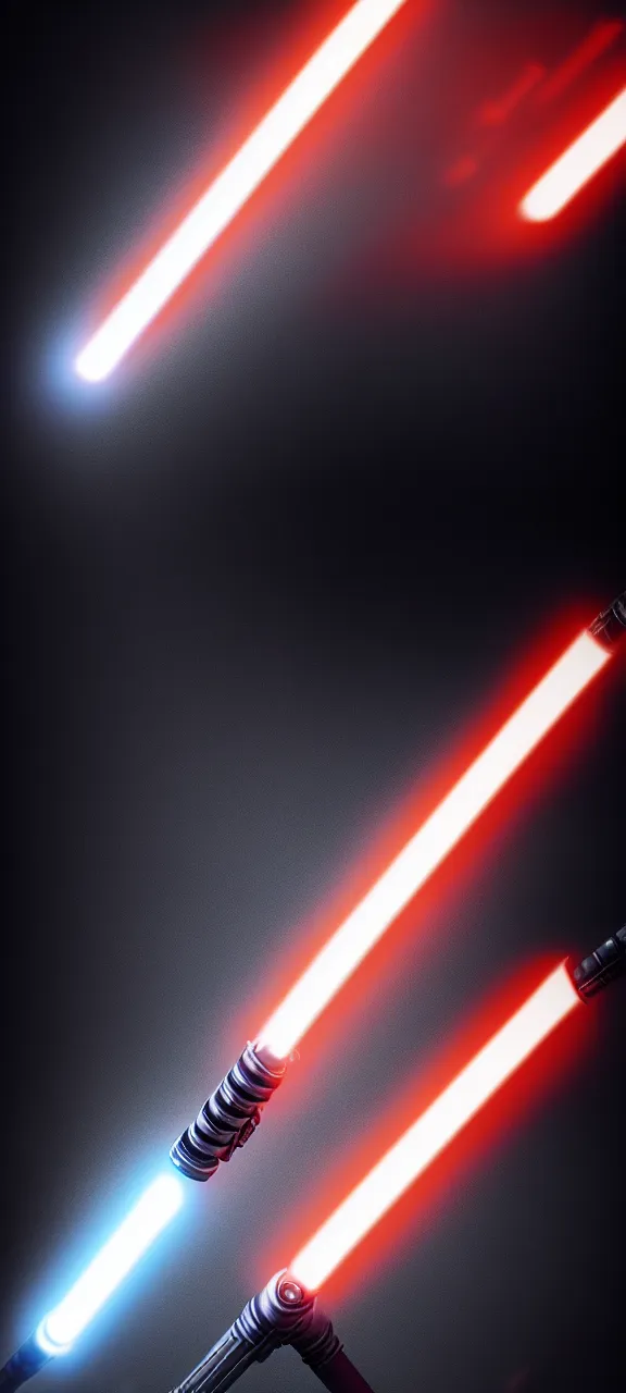 Image similar to ultra - detailed cinematic render, of a lightsaber lying vertically on the floor, in a dark room, octane render, deviantart, high quality, digital art, 8 k, jedi fallen order teaser, jedi fallen order lightsaber wallpaper 4 k, cal kestis lightsaber wallpaper pinterest