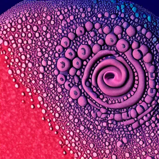 Image similar to scanning electron microscope image of a nanomachine eukaryote, false color, MIT technology review, Nature journal cover, nobel prize, popular science, 8k ultra HD, sharp focus