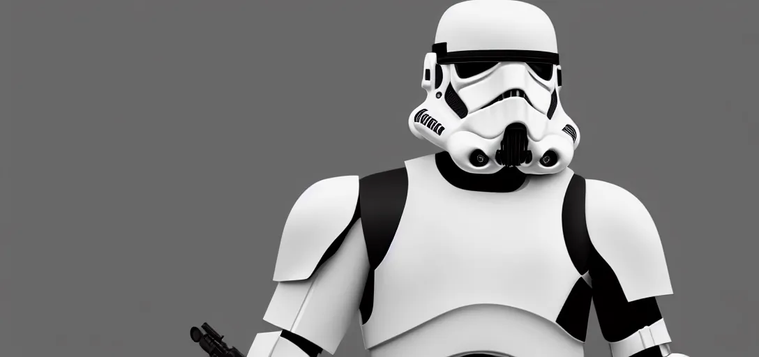 Image similar to stormtrooper concept art, black background, 8 k photorealistic, hd, high details, trending on artstation