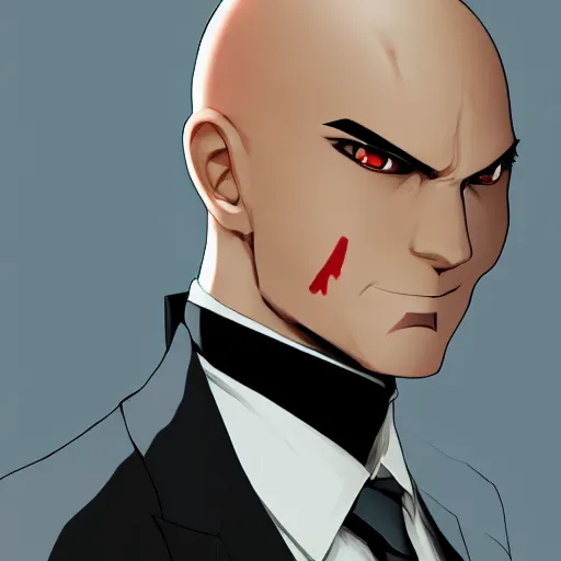 Image similar to portrait of agent 4 7, anime fantasy illustration by tomoyuki yamasaki, kyoto studio, madhouse, ufotable, comixwave films, trending on artstation