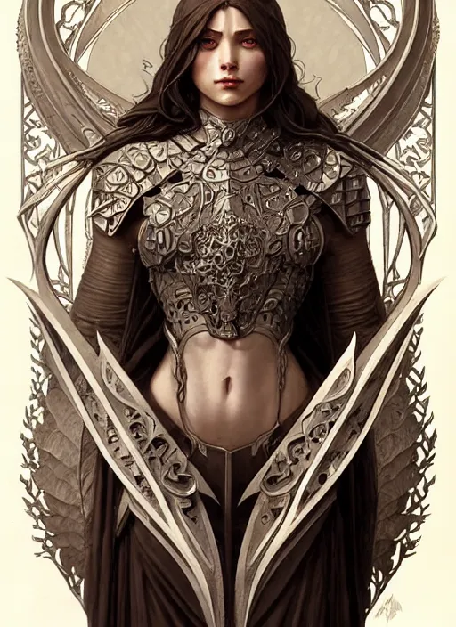 Prompt: Muscular and powerful medieval knight portrait, art nouveau, fantasy, intricate flower designs, elegant, highly detailed, sharp focus, art by Artgerm and Greg Rutkowski