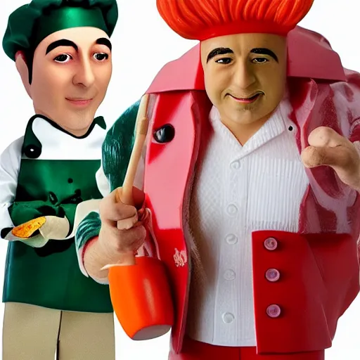 Image similar to albert hofmann cosplay celebrity chef, stop motion vinyl action figure, plastic, toy, john stezaker style