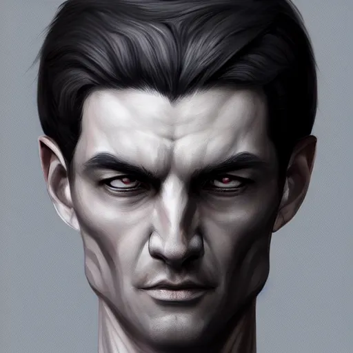 Image similar to a portrait of a featureless man made entirely of marble, D&D, fantasy, elegant, hopeful, muscular, highly detailed, digital painting, artstation, concept art, smooth, sharp focus, illustration