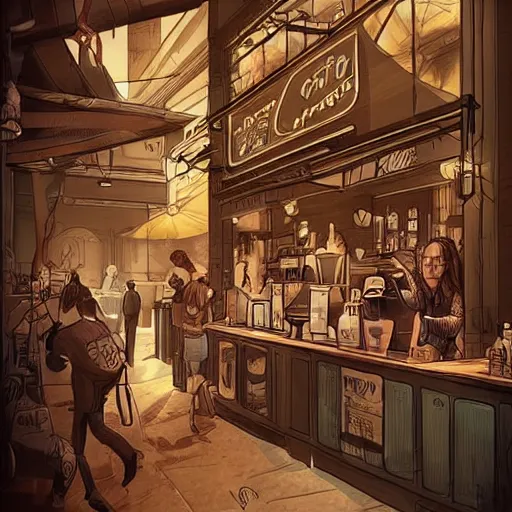 a beautiful urban cafe, anime style, cozy and peaceful | Stable Diffusion |  OpenArt