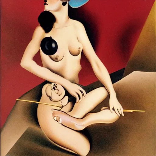 Image similar to pin up, salvador dali