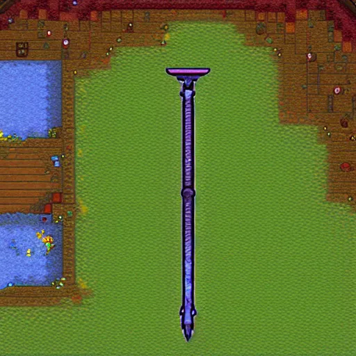 Prompt: a sword from terraria