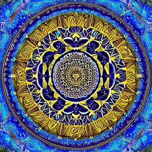 Prompt: Beautiful mandala, intricate, ornate, gorgeous, sacred geometry, inspiring, phi, by Charles Gilchrist