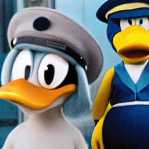 Image similar to donald duck in a few good men, photo still,