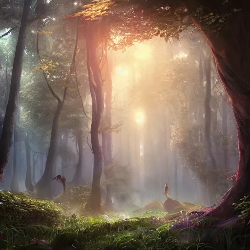 Image similar to salura dream magical forest, fluent composition, concept art, ambient light, 4 k, intricate details, highly professionally detailed, cgsociety, highly detailed -