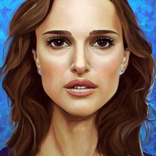 Prompt: beautiful realistic portrait of Natalie Portman as a rock star by Seth McMahon