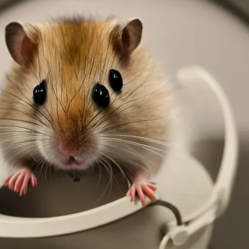 Image similar to photograph of a hamster wearing an astronaut helmet, sharp focus, hd, studio lighting, enhanced colors, cinematic lighting, 8k