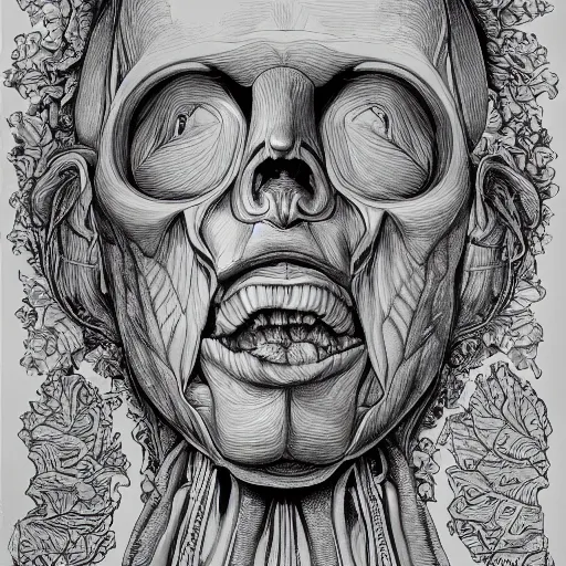 Prompt: the anatomy of a head of lettuce, an ultrafine detailed painting by james jean, ikusy, behance contest winner, vanitas, angular, altermodern