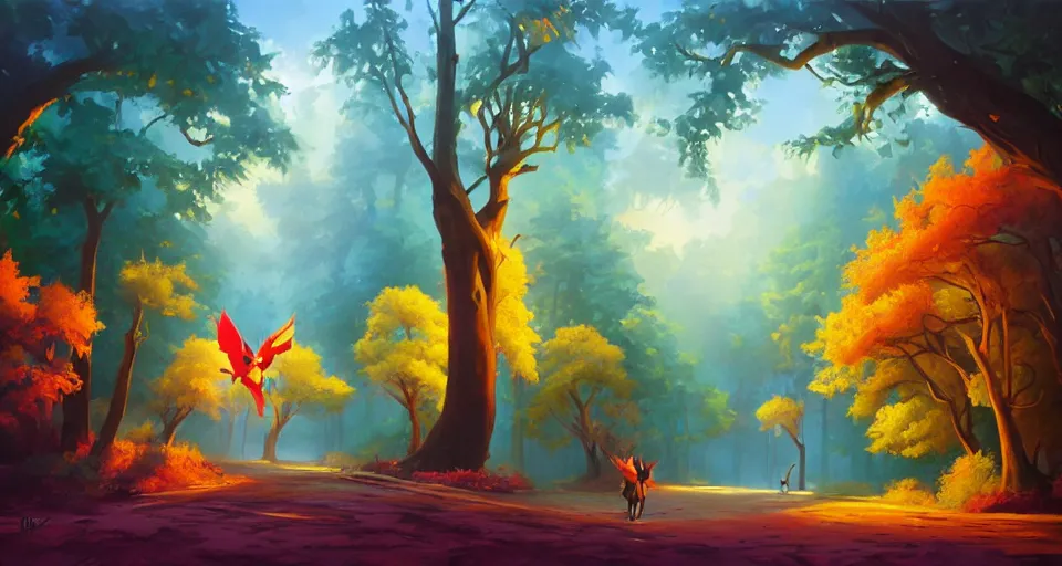 Image similar to Enchanted and magic forest, by RHADS