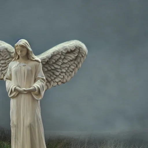 Image similar to real life photo of angel, beautiful