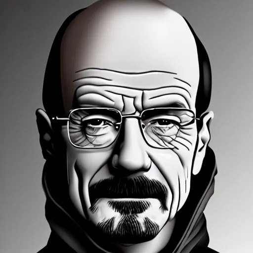 Prompt: walter white as a female, high quality digital art