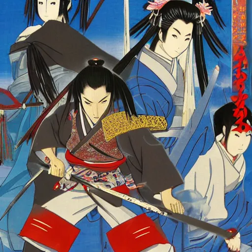 Image similar to samurai anime by shinji obara manglobe