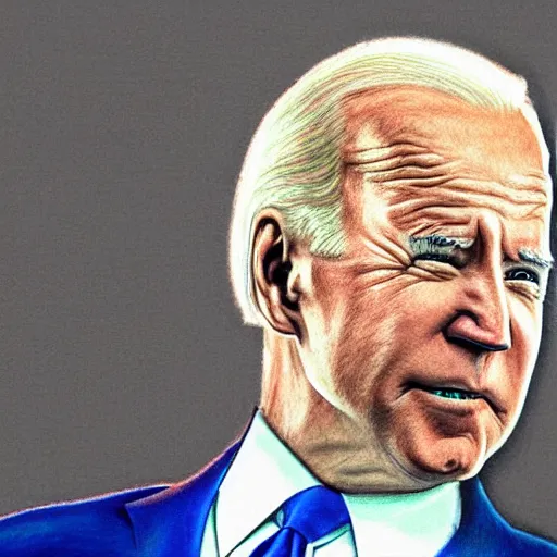 Image similar to joe biden as a minion, detailed colored pencil drawing