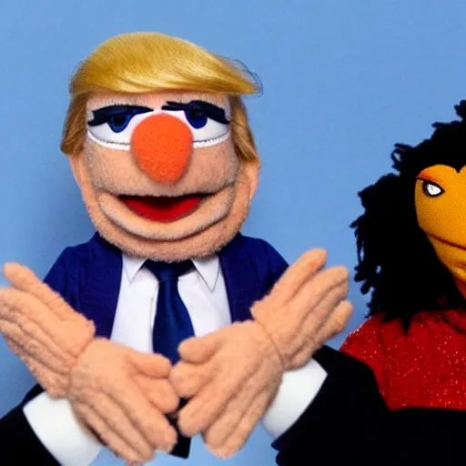 Prompt: donald trump as a muppet