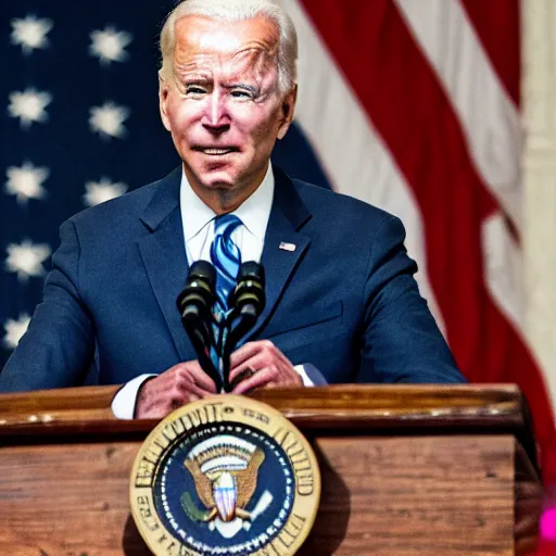 Image similar to official presidential portrait of joe biden