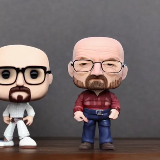 Image similar to walter white funko pop realistic photo