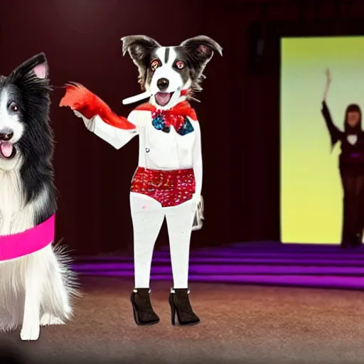 Border collie dressed up sale