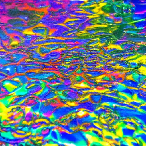 Image similar to iridescent puddle of latex oil