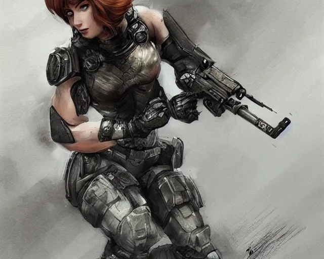 Prompt: portrait of samus aran as a very attractive female bodybuilder swat soldier, elegant, fantasy, hd shot, digital portrait, beautiful, artstation, comic style, by artgerm, guy denning, jakub rozalski, magali villeneuve and charlie bowater