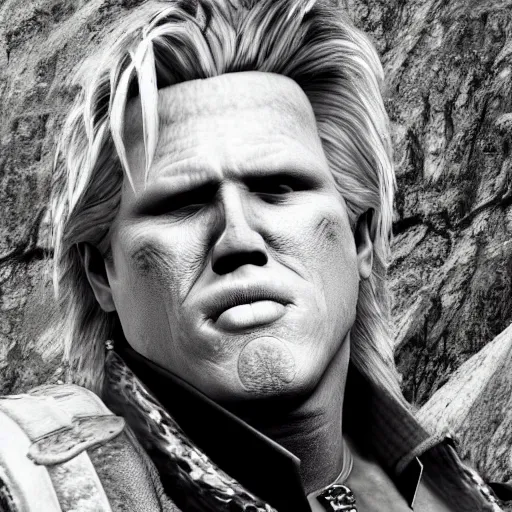 Image similar to screenshot of gary busey in Skyrim