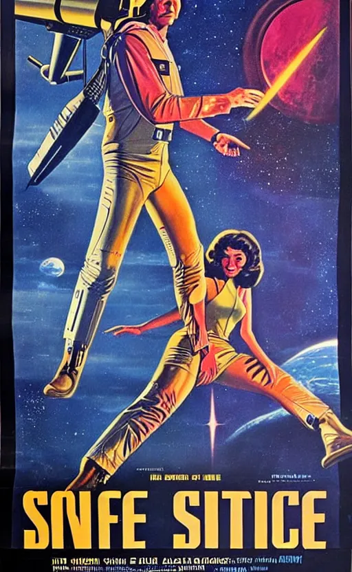 Image similar to 1 9 7 0 s scifi movie poster art