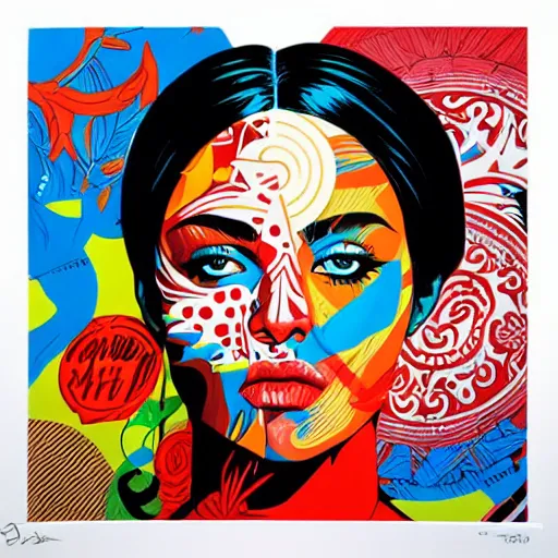 Image similar to portrait by Tristan Eaton