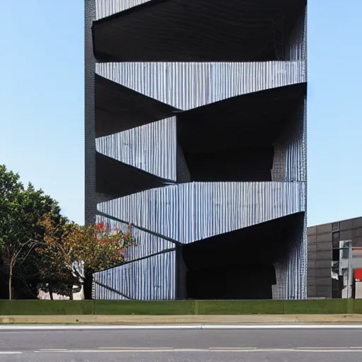 Image similar to a building designed by shape grammar