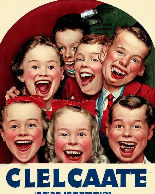 Prompt: highly detailed colgate poster by norman rockwell sharp 4K