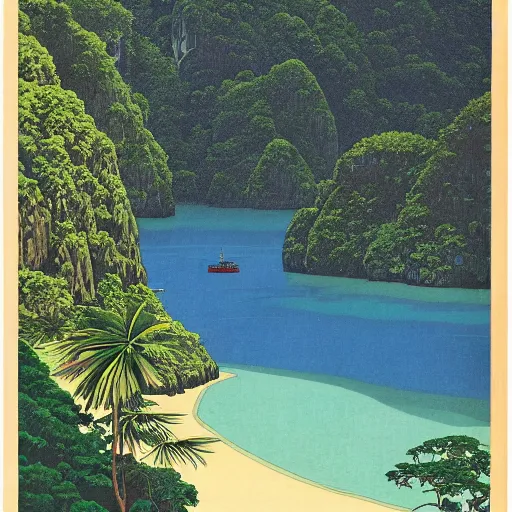 Image similar to Palawan Philippines, Hasui Kawase