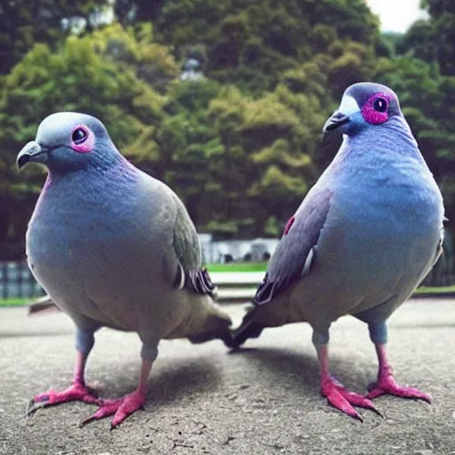 Prompt: “the next big album cover from the hottest pigeon rap group this year!, album cover, photo”