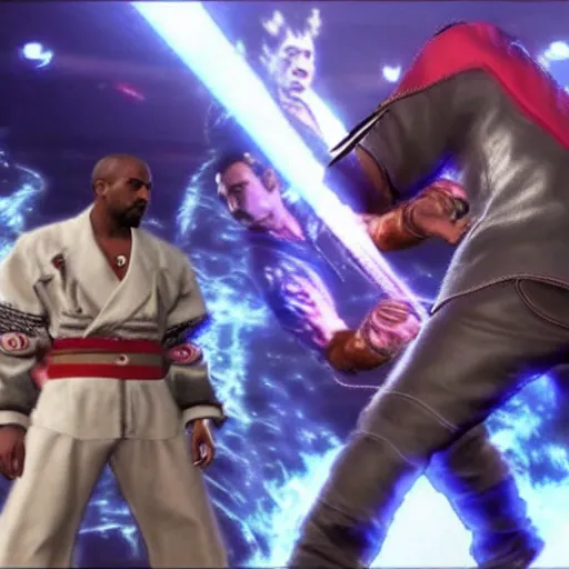 Image similar to Kanye West in Tekken 7,