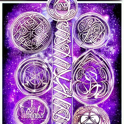 Prompt: a magic wand glowing red and purple energy, engraved with runes, in the style of artgerm.