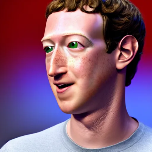 Prompt: new pixar character as mark zuckerberg, highly detailed, extremely high quality, hd, 4 k, 8 k, professional photographer, 4 0 mp, lifelike, top - rated, award winning, cinematic, realistic, detailed lighting, detailed shadows, sharp, no blur, edited, corrected, trending