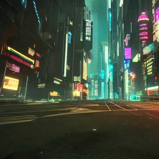 Image similar to Cyberpunk City, AAA Game, RTX On, RTX 3080ti, 3D Render